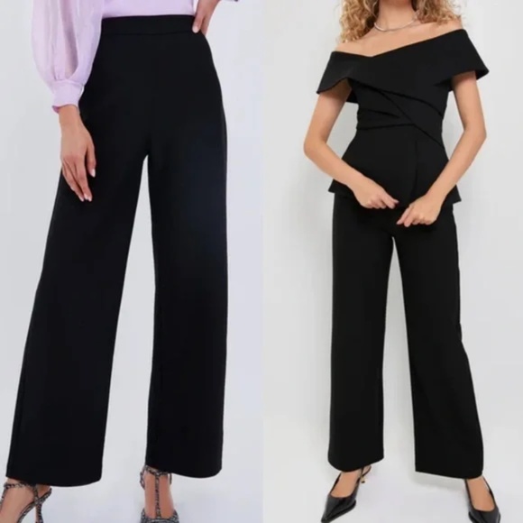 Tuckernuck Pants - NWT Tuckernuck Madeline Ponte Wide Leg Pant in Black - XXL